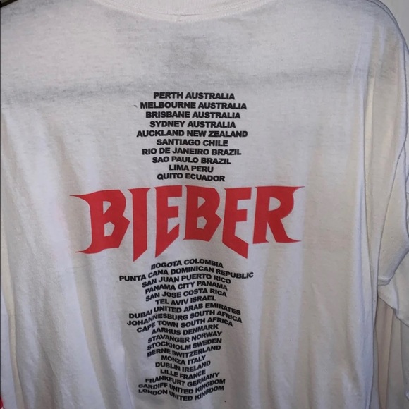 Justin Bieber Purpose Tour Merch - Picture 2 of 2